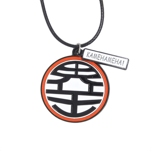 Dragon Ball King Kai Anime Symbol Black Necklace