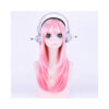 Super Sonic Pink Long Wavy Hair Cosplay Wig
