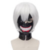 Tokyo Ghoul Kaneki Ken Silver White Short Hair Anime Cosplay Wig